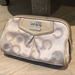Beige Coach Clutch